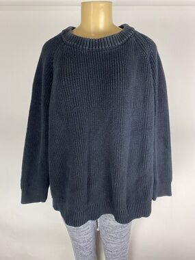 Jenni Kayne Oversized Cotton Fisherman Sweater Women’s Size 3X